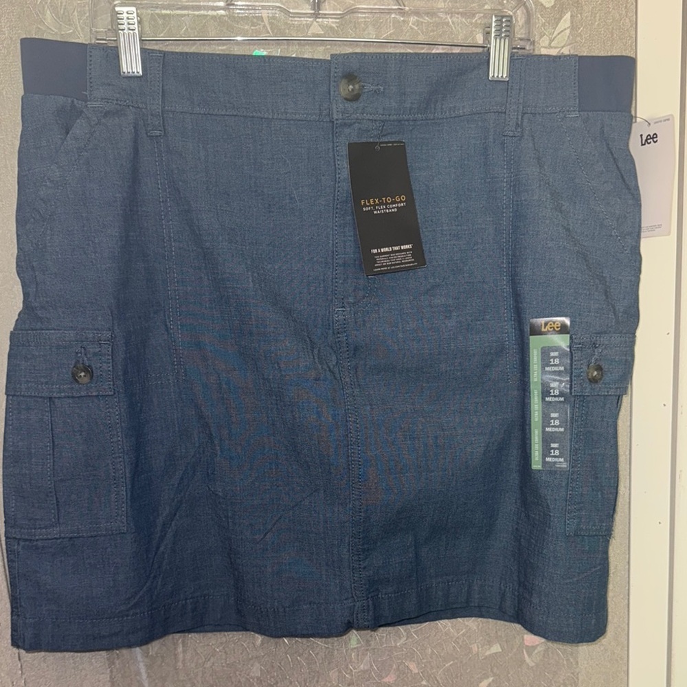 Lee Blue Cargo Skort with Versatile Style
